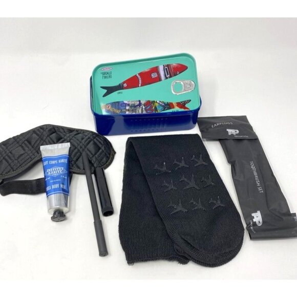 TAP Portugal Business Class Sardine Tin Amenity Kit Travel Collectible Storage - Picture 4 of 12